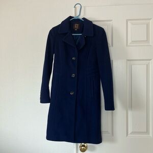 Anne Klein Suede Navy Blue coat